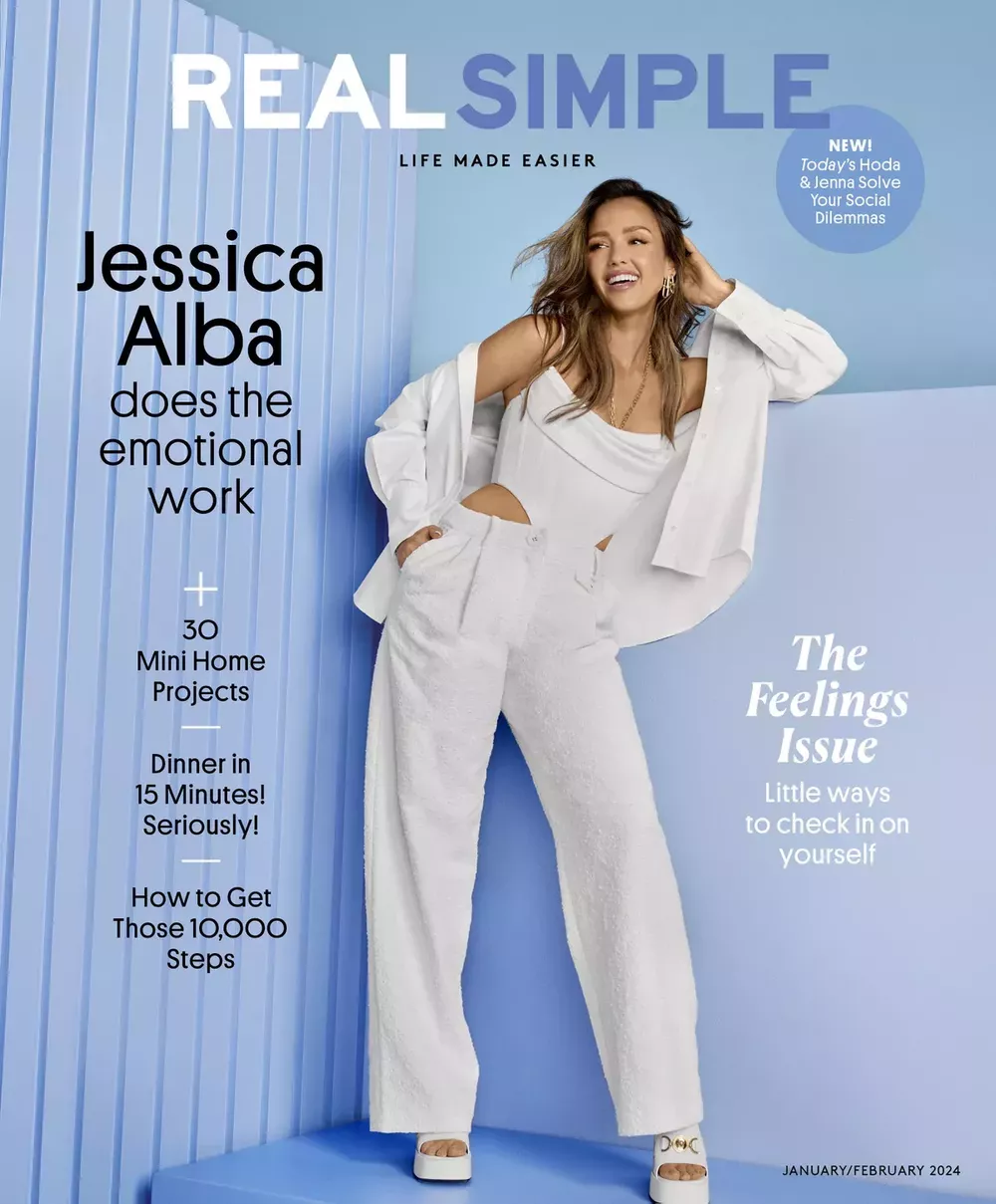 Джессика Альба на обложке REAL SIMPLE