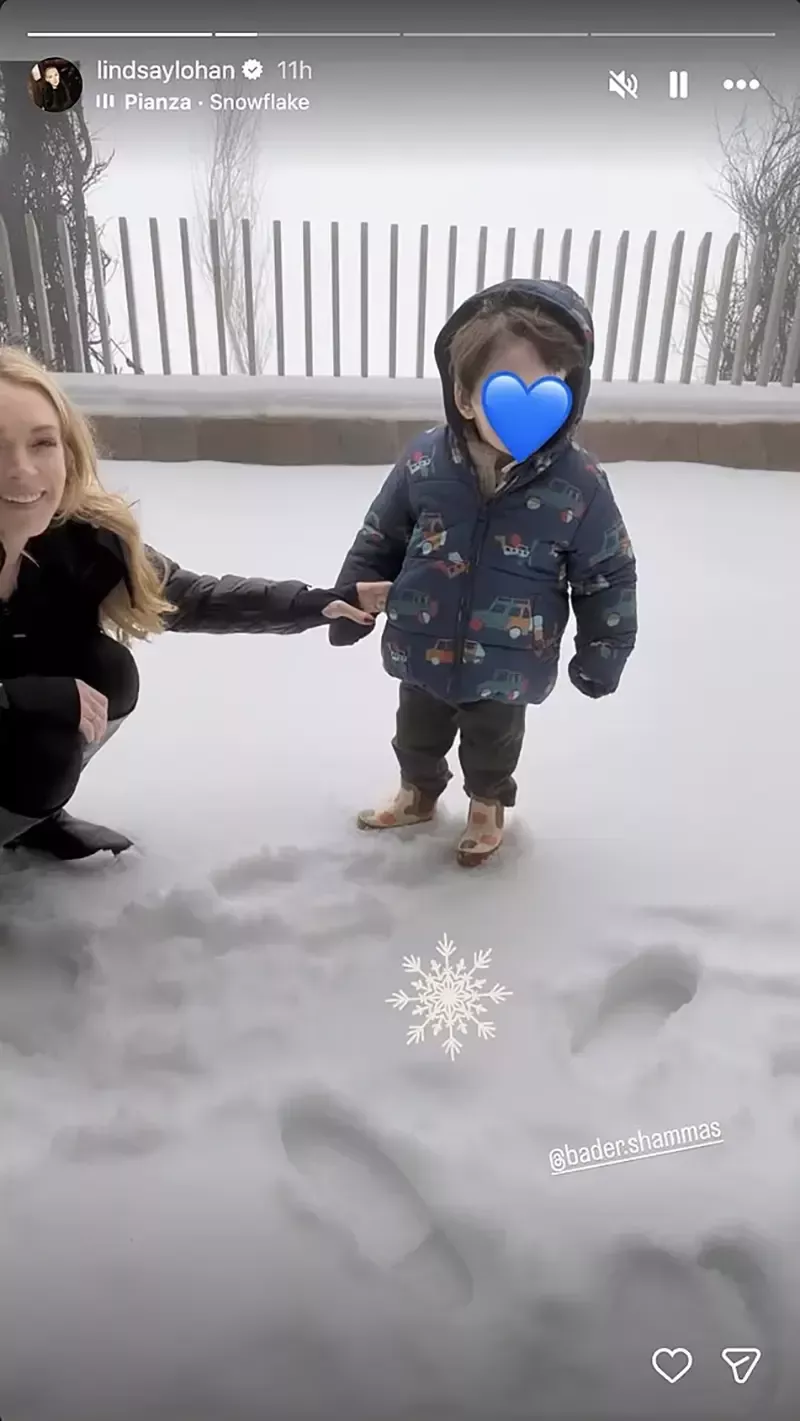 Линдси Лохан с сыном