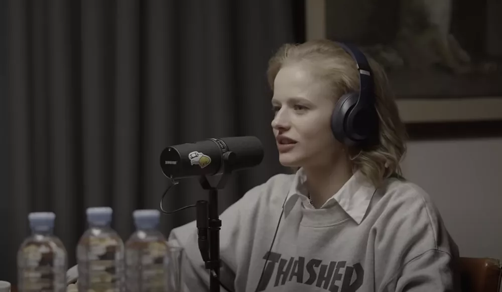 Бортич во время записи подкаста