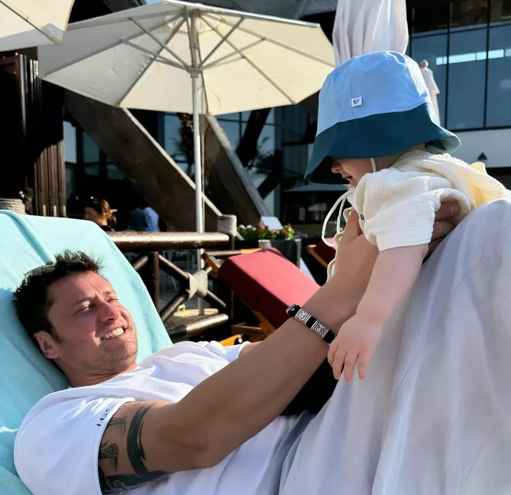 Прилучный с сыном