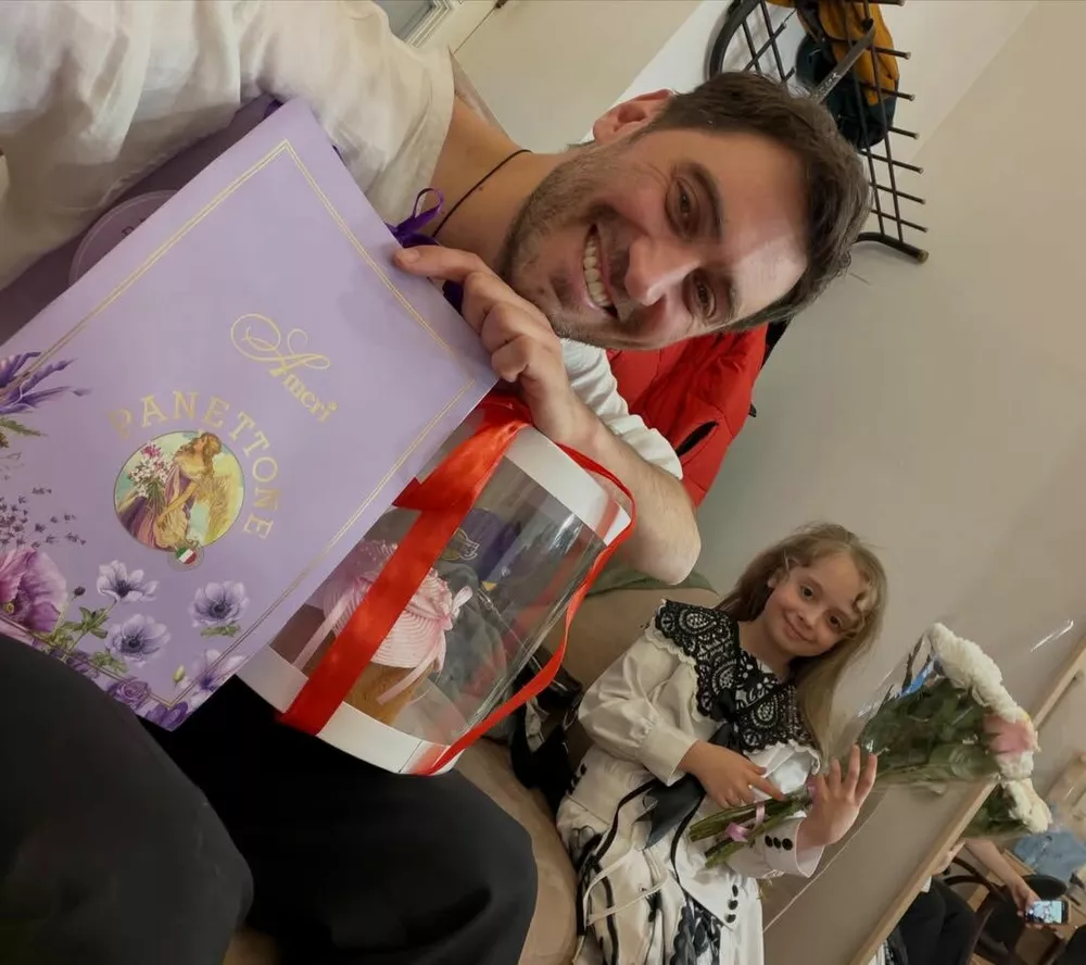 Дмитрий Чеботарев с дочкой Иванной