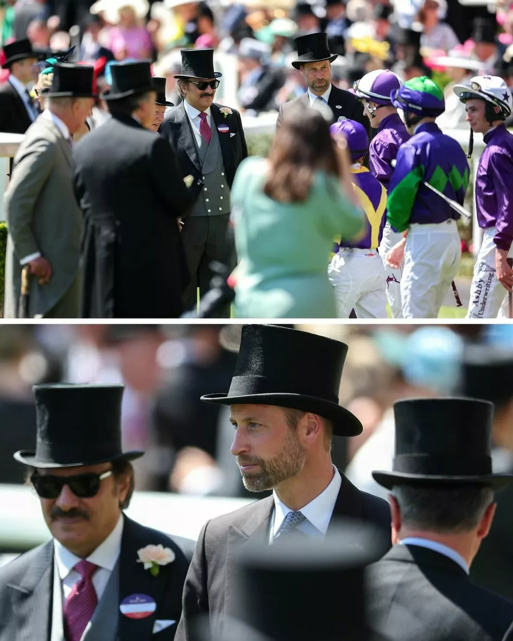 Принц Уильям на скачках