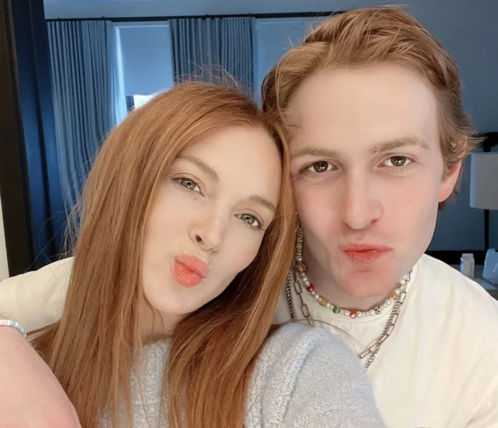 Линдси Лохан с младшим братом