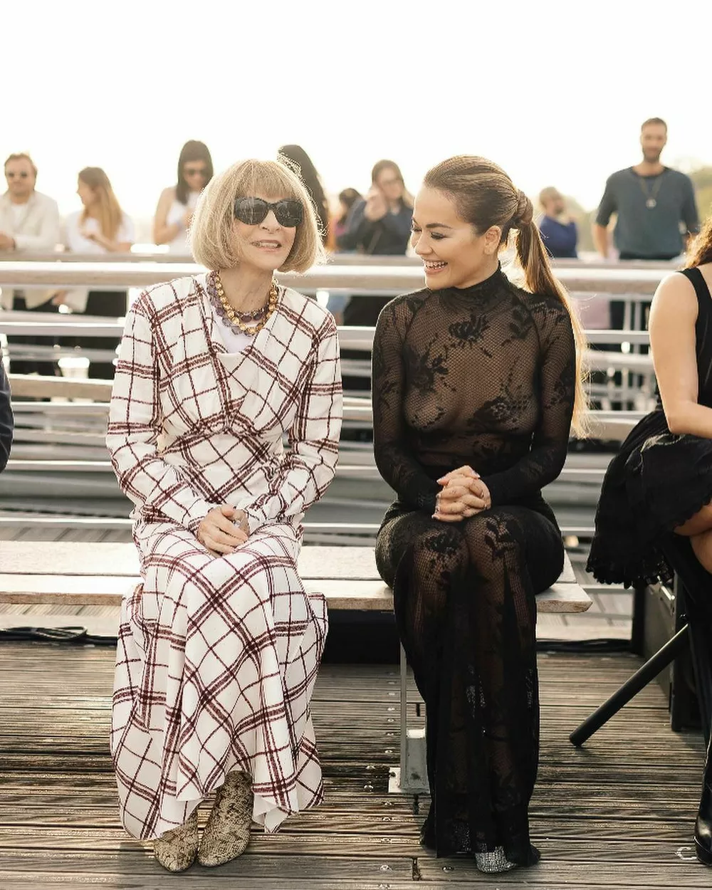 Фото из соцсетей Риты Оры - Рита и Анна Винтур