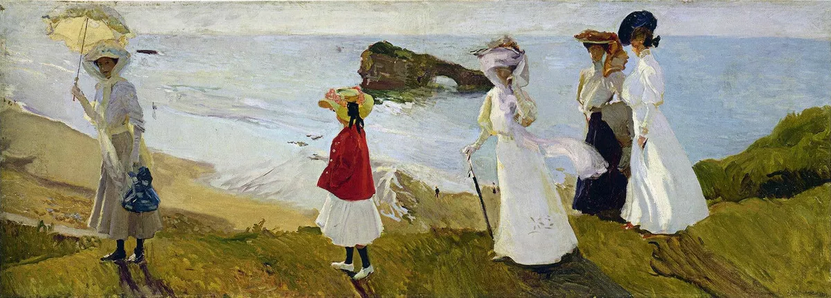 Хоакин Соролья. «Прогулка к маяку в Биаррице» (Paseo del faro), 1906 год.