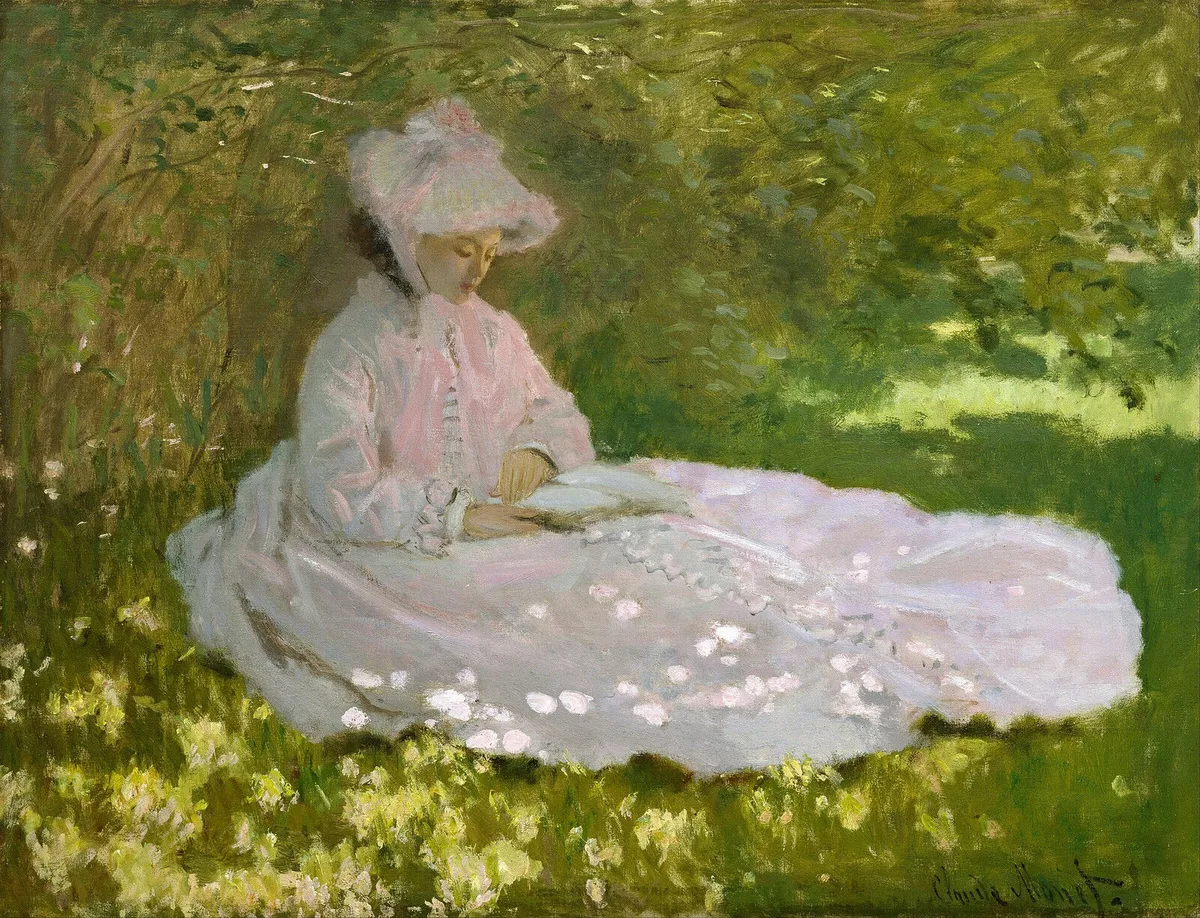 Клод Моне. «Весна» («Читающая женщина»), 1872 год, Художественный музей Уолтерса.