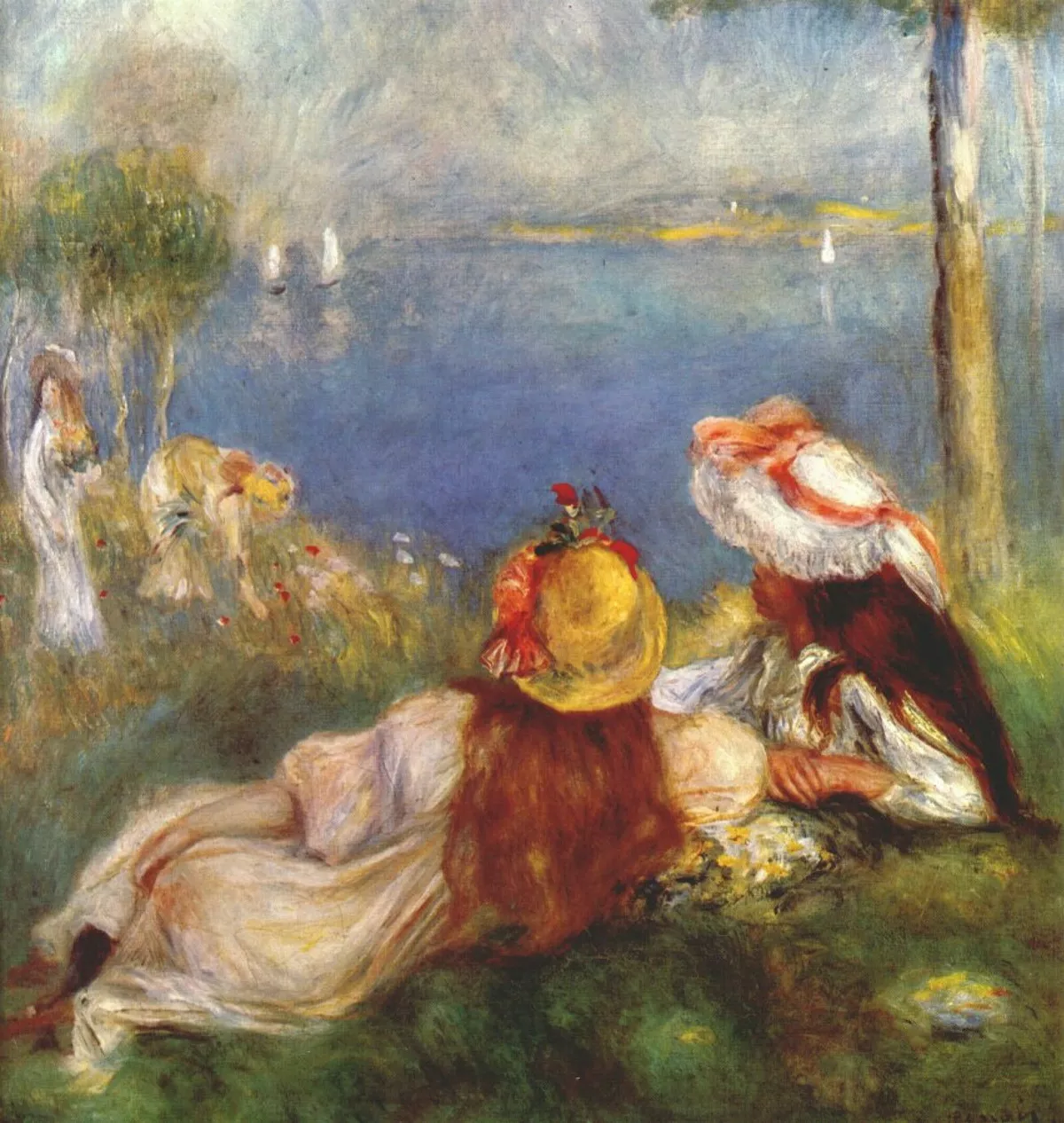 Пьер Огюст Ренуар. «Девушки на берегу моря», 1894 год.