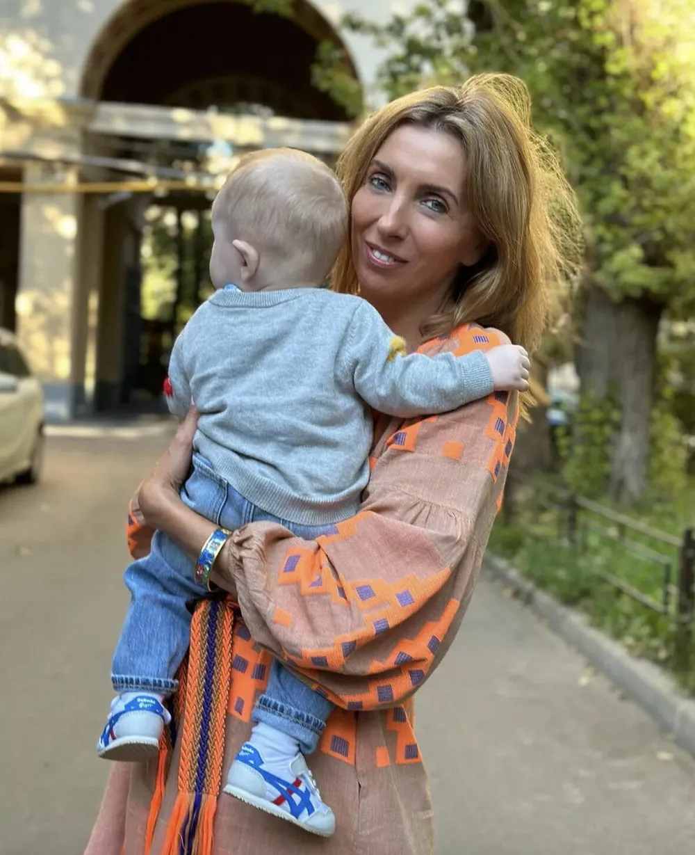 Светлана Бондарчук с сыном