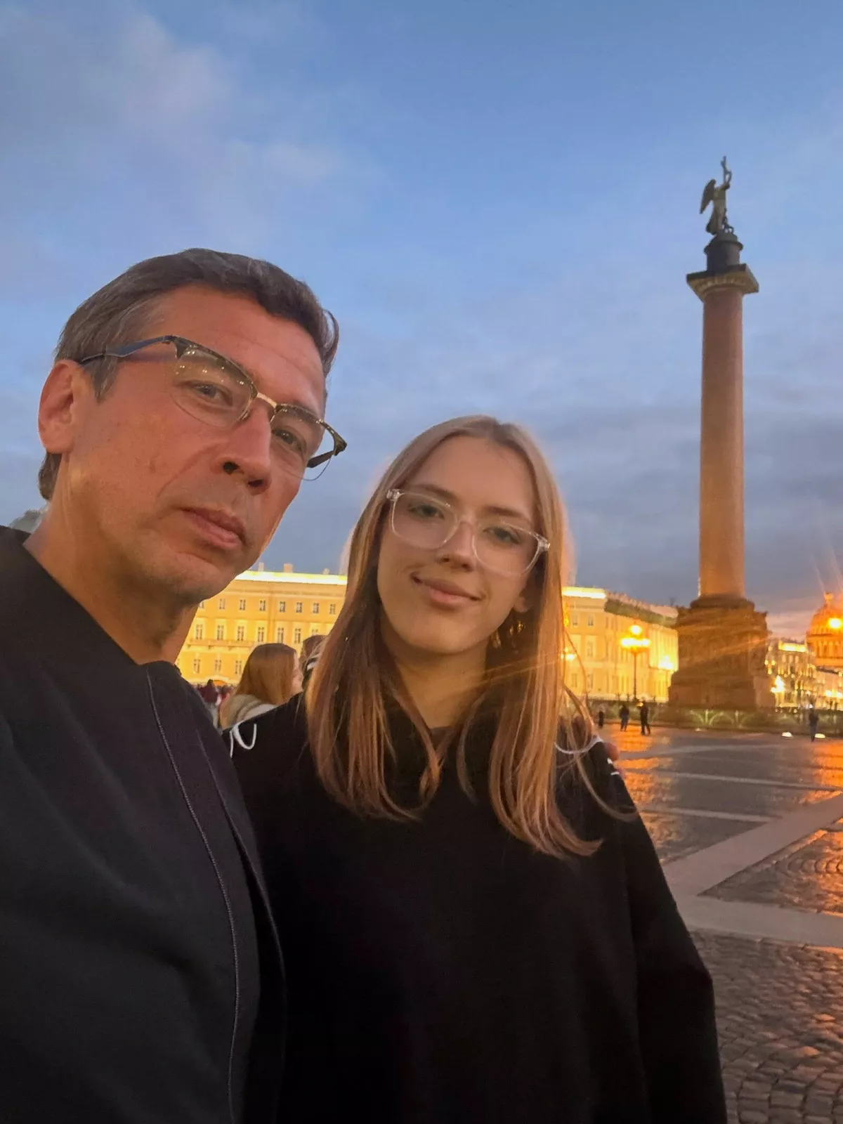 Андрей Мерзликин с дочерью Евдокией