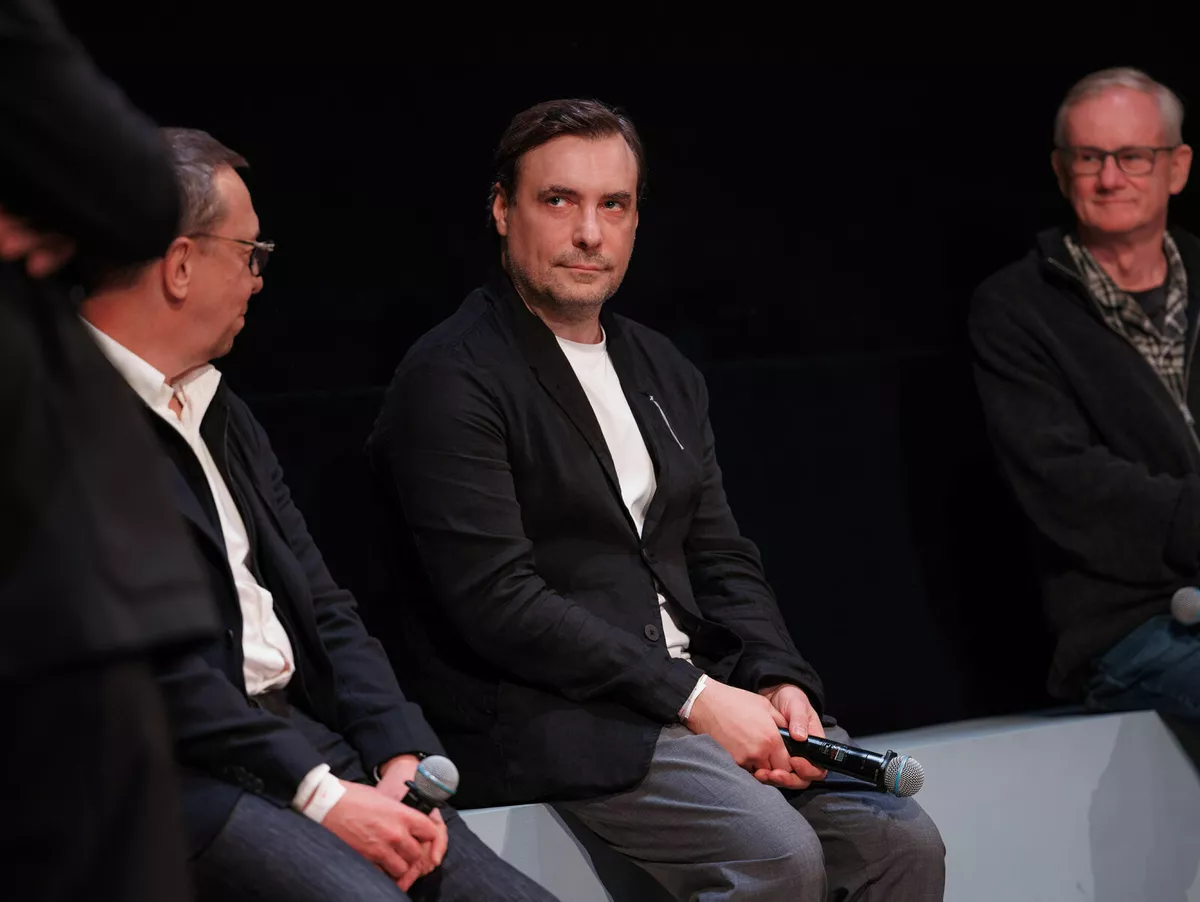 Евгений Цыганов на премьере отреставрированной версии фильма Павла Лунгина «Ветка сирени», организованной HELLO! в рамках Московской международной недели кино