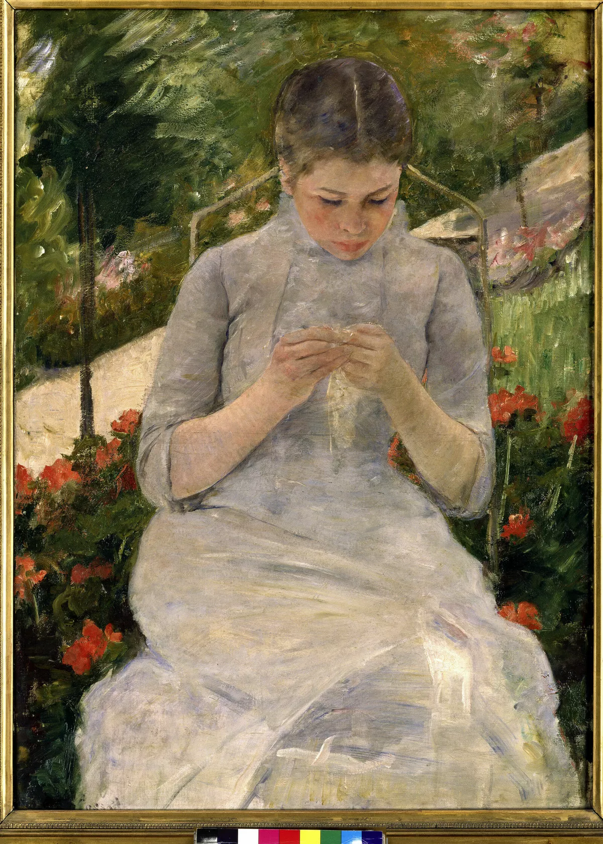 Мэри Кассат. «Девушка в саду». Около 1880–1882 гг.