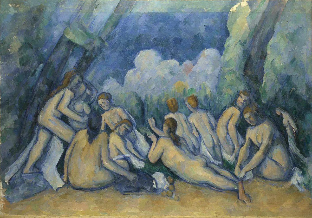 Поль Сезанн. «Большие купальщицы» (Les Grandes Baigneuses). Около 1894–1905. Собрание The National Gallery, London.