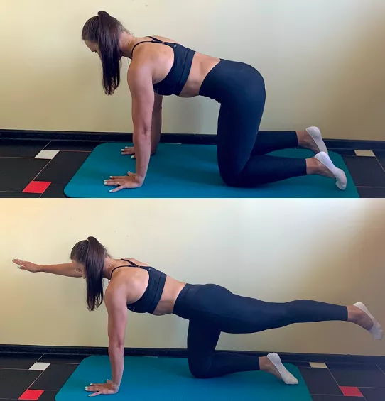 Упражнение «Квадрат» активирует мышцы кора, выравнивает тело