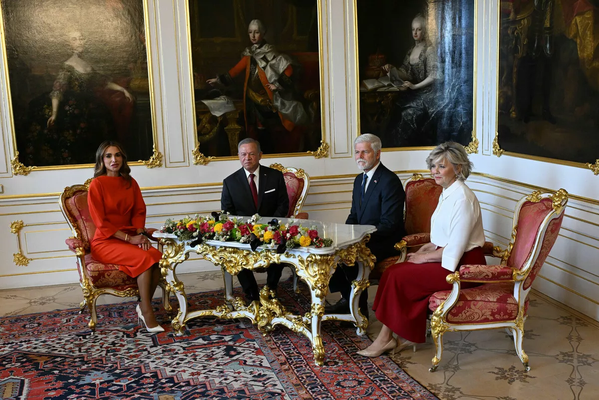 Королева Рания, король Абдалла II, Петр Павел, Ева Павлова