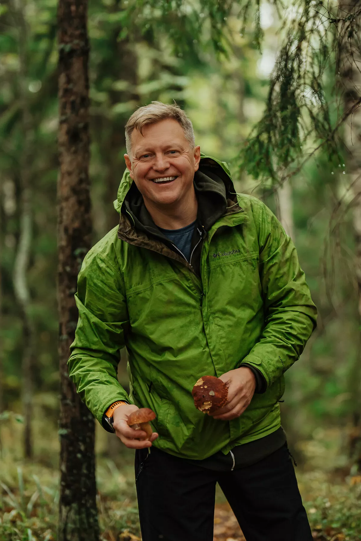 Андрей Шмаков на грибной охоте