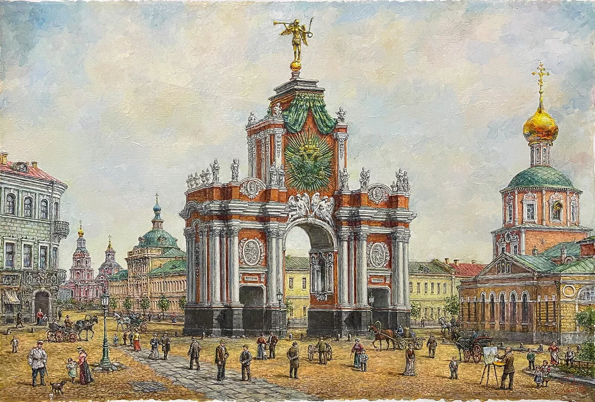 Красные ворота. В.Рябов. Холст, масло. 2026 г.