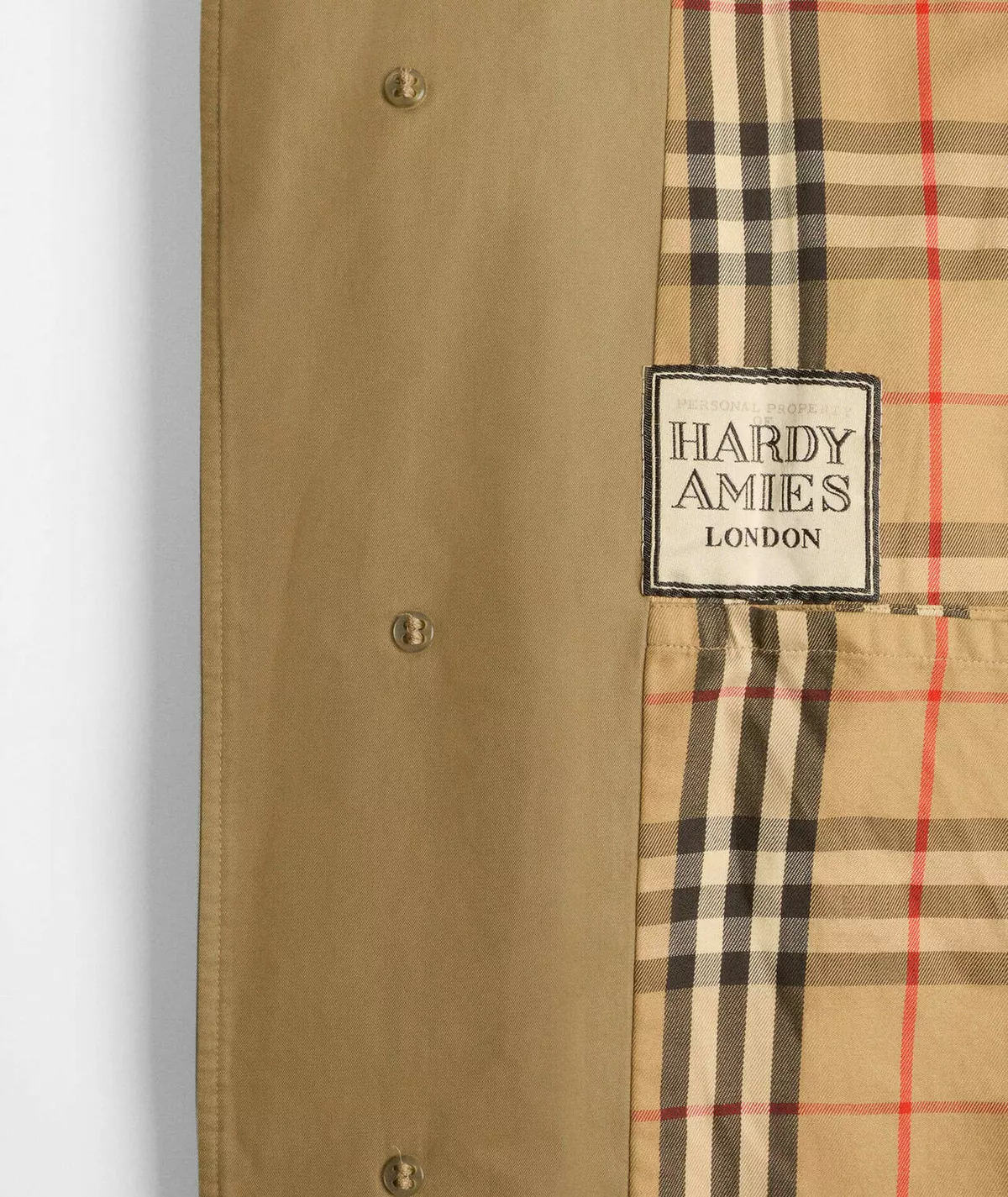 Персонализированная этикетка в тренче Burberry