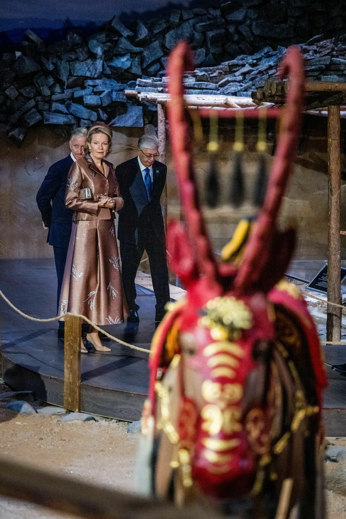 Король Бельгии Филипп, королева Матильда и Президент Казахстана Касым-Жомарт Токаев