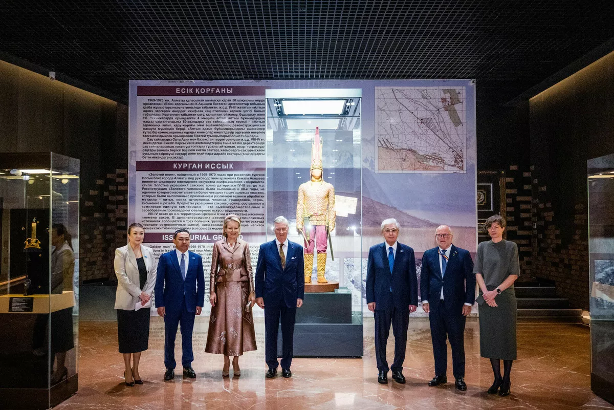 Король Бельгии Филипп и королева Матильда в Казахстане