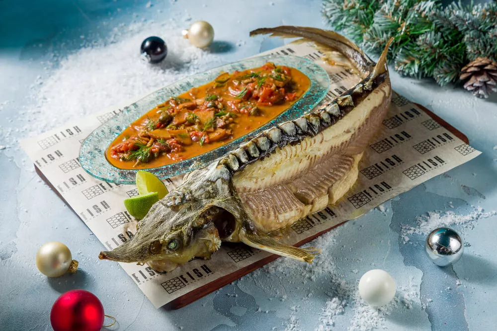 Стерлядь по-средиземноморски в "Fish Культуре"