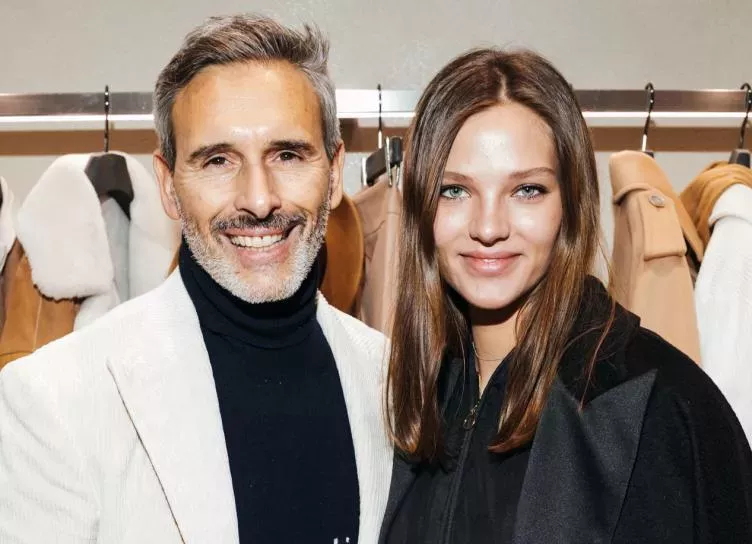 Алеся Кафельникова, Полина Аскери и Надежда Оболенцева на открытии бутика в Москве