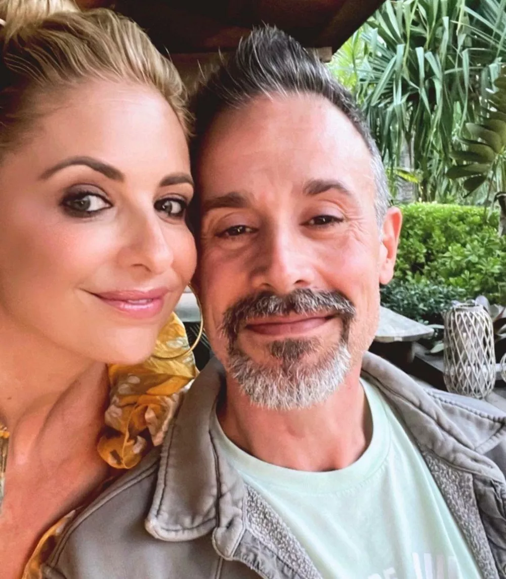 Сара с мужем 