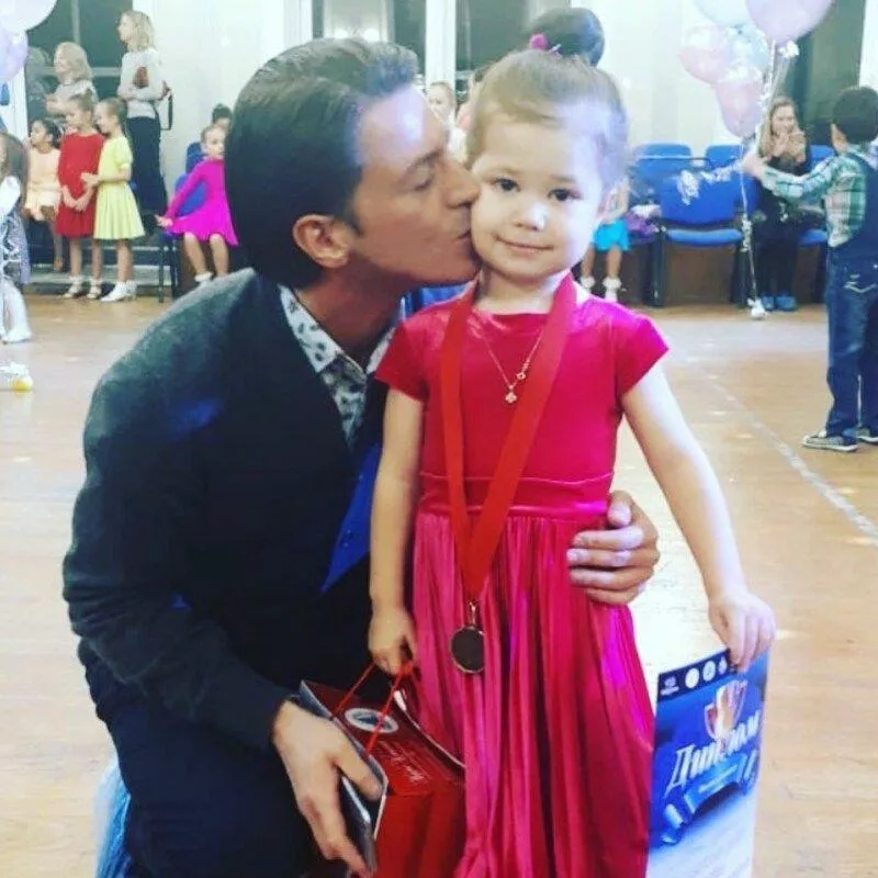 Гела Месхи с дочерью от Екатерины Климовой