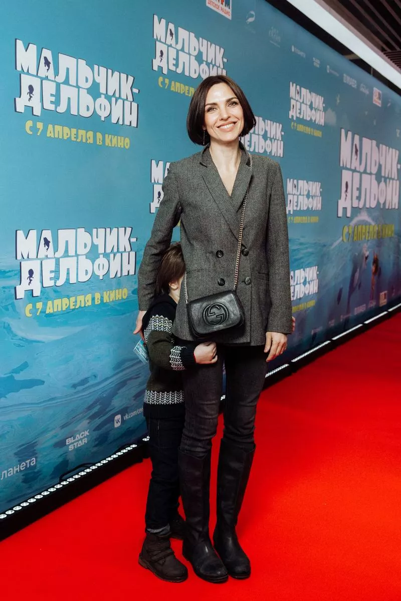 Надя Ручка с сыном