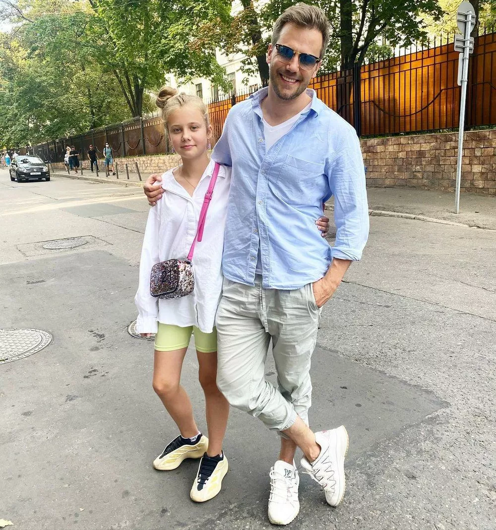 Иван Жидков с дочкой Машей