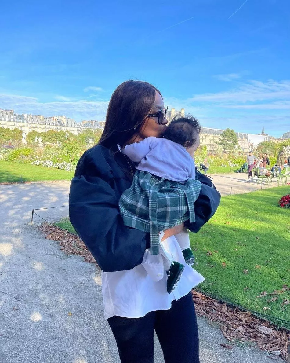 Наоми Кэмпбелл с дочкой