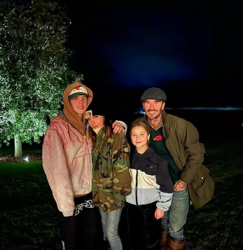 Круз с родителями и сестрой