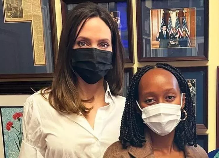 Одна команда: Анджелина Джоли и ее дочь Захара встретились с политиками обсудить важный законопроект