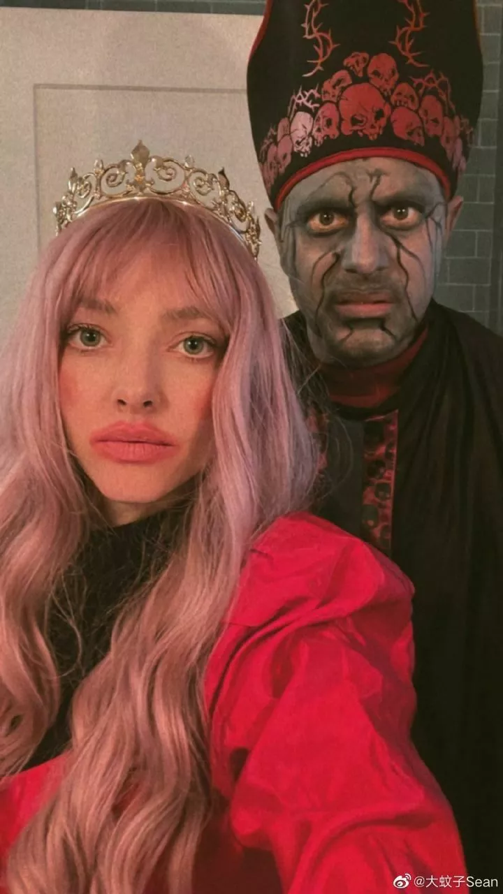 Аманда Сейфрид с мужем