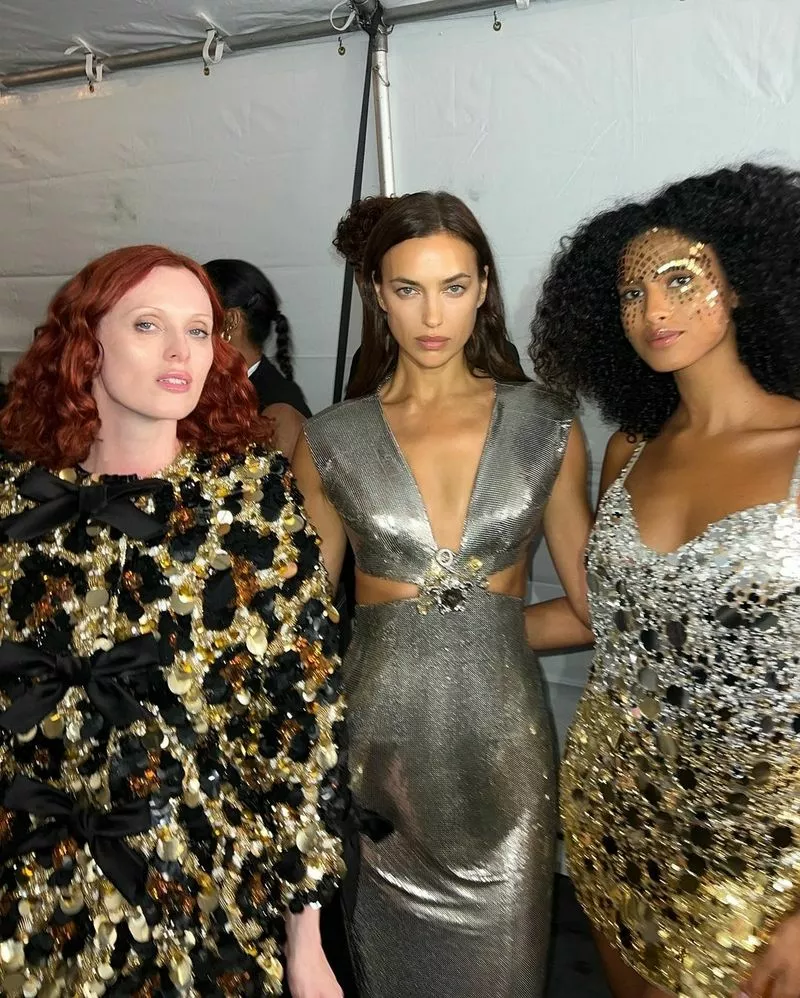 Карен Элсон, Ирина Шейк и Иман Хаммам