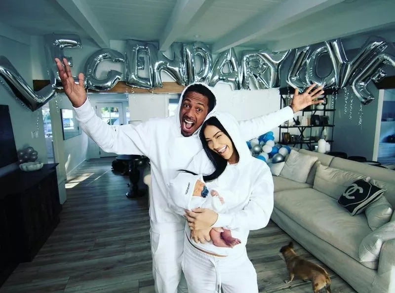 Ник Кэннон и Бре Тизи с сыном Легендари Лавом