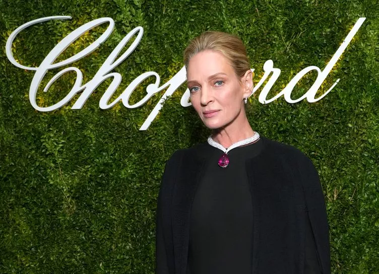 Ума Турман, Кэти Холмс, Пит Дэвидсон и другие на вечеринке Chopard в Нью-Йорке