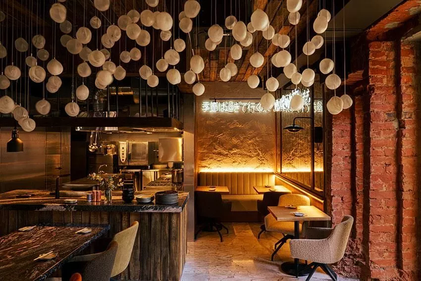 Интерьеры Kiku Izakaya – работа модного дизайнера Ксении Смирновой