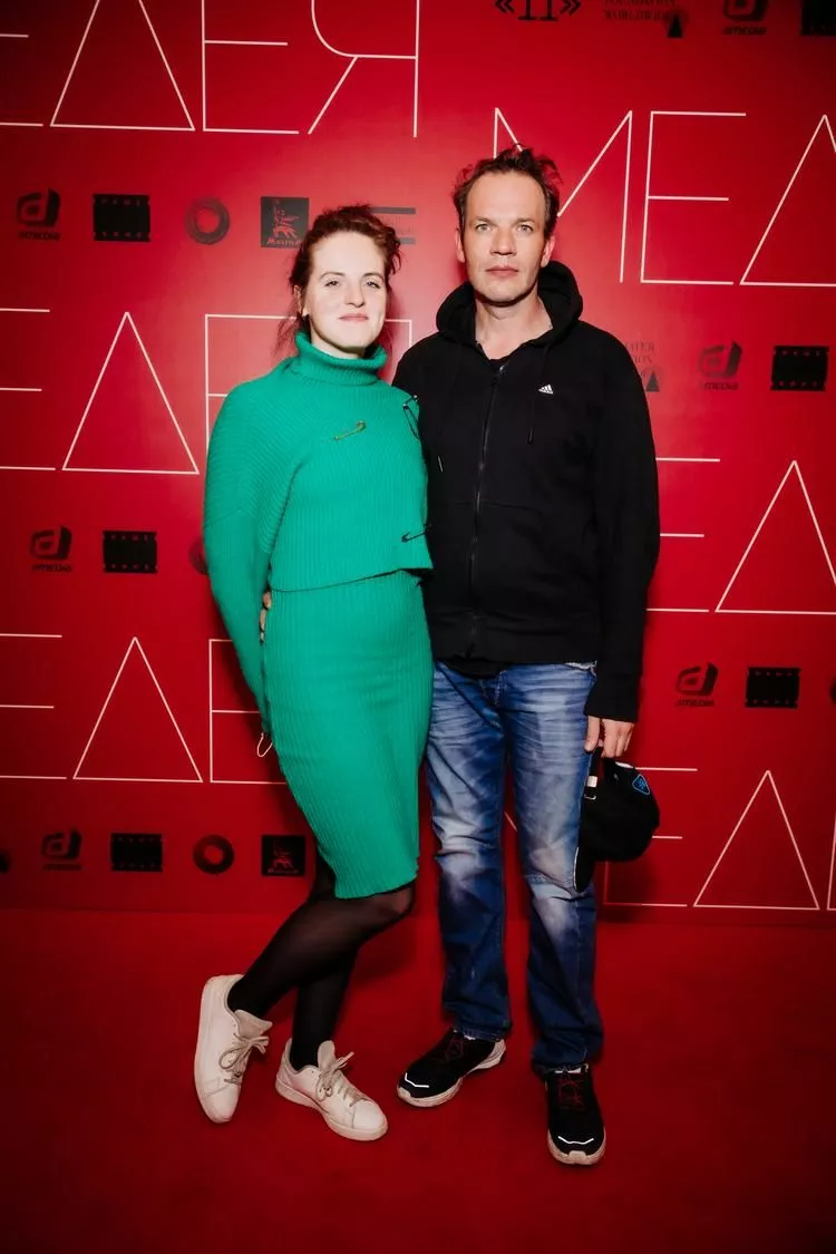 Актер фильма “Медея” Евгений Харитонов с женой